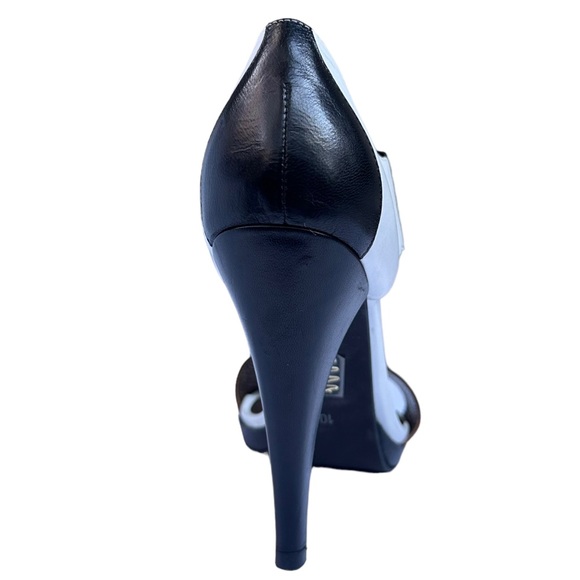 Heeled Sandal Claire Flowers Lizzy Leather White Black Brown Size 10 New Neutral - Picture 12 of 17